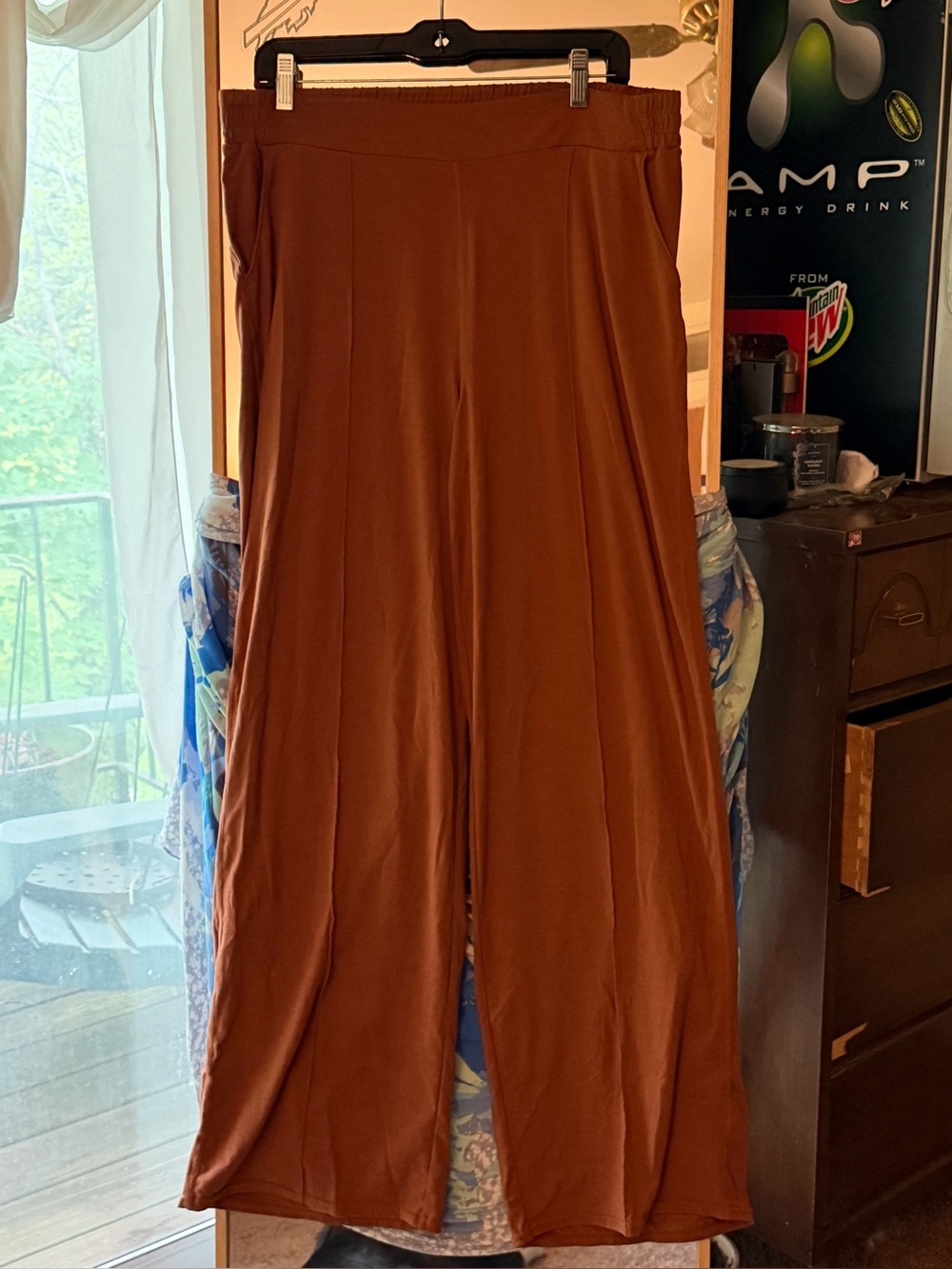 Maurices Wide-Leg Pants in Rust